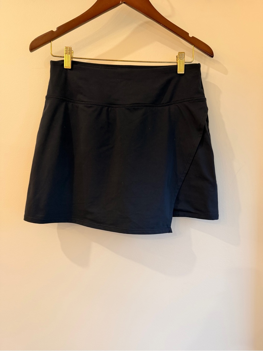 Athleta Black Active Mini Skort with Wrap Detail